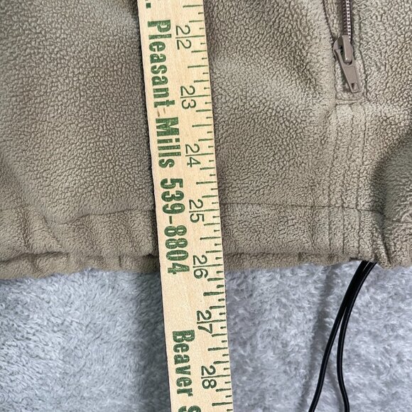 Chestnut Hill Men's Large Full Zip Brown Tan Fleece Vest Shiner Beers Logo Out - Picture 5 of 13